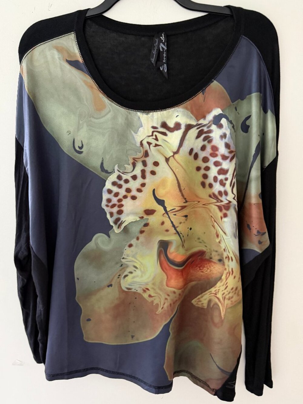 - Seven7 Luxe Women's Boxy  Top / Blouse Multicolor Size 18/20
